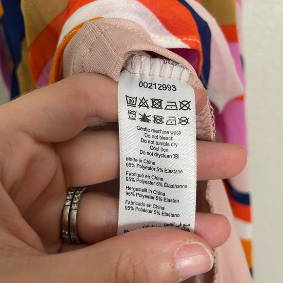 City Chic NWT Gelato Wrap Dress in Navy Stripe Combo Large - Picture 6 of 8